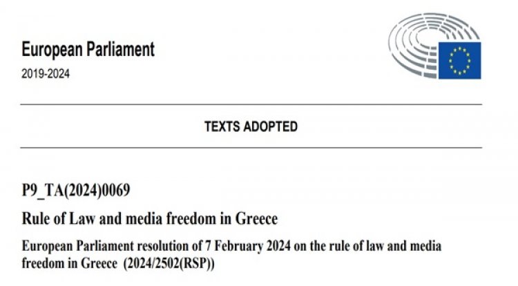 Resolution from the European Parliament on serious developments that threaten the rule of law in Greece