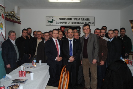 DEB Partisi Genel Başkanı Mustafa Ali Çavuş Witten Batı Trakya Türkleri Dayanışma Derneği’ni ziyaret etti