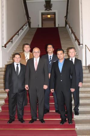 Batı Trakya Türk heyeti Bavyera Eyaleti Meclisi Başkan Vekili Jörg Rohde ile görüştü