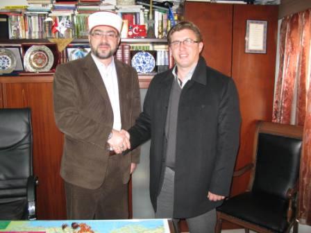 Mustafçova Belediyesi Yeni Başkanı Mustafa ÇUKAL İskeçe Müftülüğü’nü Ziyaret etti